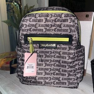 Juicy Couture Gothic Logo Black Lollipop Large Backpack